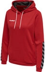 Hummel hmlAUTHENTIC POLY HOODIE WOMAN - TRUE RED - XL