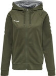Hummel HMLGO COTTON ZIP HOODIE WOMAN - GRAPE LEAF - XL