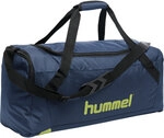 Hummel CORE SPORTS BAG - DARK DENIM/LIME PUNCH - XS