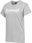 Hummel HMLGO COTTON LOGO T-SHIRT WOMAN S/S - GREY MELANGE - XS