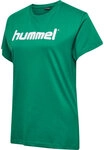 Hummel HMLGO COTTON LOGO T-SHIRT WOMAN S/S - EVERGREEN - XS