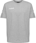 HMLGO COTTON T-SHIRT S/S - GREY MELANGE - XL