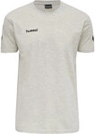 HMLGO COTTON T-SHIRT S/S - EGRET MELANGE - XL