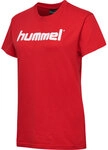 Hummel HMLGO COTTON LOGO T-SHIRT WOMAN S/S - TRUE RED - L