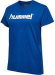 Hummel HMLGO COTTON LOGO T-SHIRT WOMAN S/S - TRUE BLUE - XL