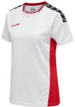 Hummel hmlAUTHENTIC POLY JERSEY WOMAN S/S - WHITE/TRUE RED - XS