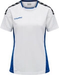 Hummel hmlAUTHENTIC POLY JERSEY WOMAN S/S - WHITE/TRUE BLUE - XL