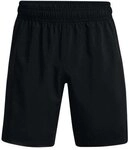 Under Armour UA Woven Graphic Shorts-BLK Schwarz/Wei&szlig; L