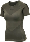 HUMMEL FIRST SEAMLESS JERSEY S/S WOMAN GRAPE LEAF XS-S