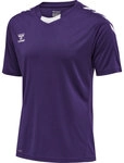 Hummel hmlCORE XK POLY JERSEY S/S - ACAI/WHITE - S