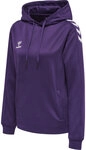 Hummel hmlCORE XK POLY SWEAT HOODIE WOMAN - ACAI/WHITE - XS