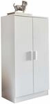 Schuhschrank mit 2 T&uuml;ren Wei&szlig; 55x108x35 cm Schuhregal Holz geschlossen