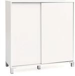 Schuhschrank WL5.712 Holz Wei&szlig; 100x108x37,5 cm Ablage Hoch