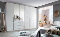6-t&uuml;riger Kleiderschrank Montclar von Rauch - Hochglanz Wei&szlig;/Alpinwei&szlig; mit