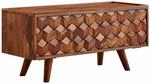 Lowboard Sheesham Massivholz 92x44x35 cm TV-Kommode mit Klappt&uuml;r