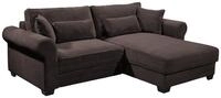 Kleines Ecksofa mit Schlaffunktion und Bettkasten "Angelina" - Beidseitig