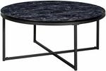 Couchtisch 80x36x80 cm mit Marmor Optik Schwarz