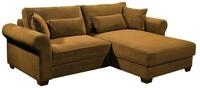 Kleines Ecksofa mit Schlaffunktion und Bettkasten "Angelina" - Beidseitig