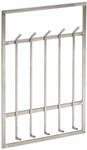 Wandgarderobe Metall Silber 60x100x7,5 cm Design Flurgarderobe Stahl