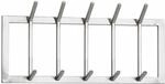 Wandgarderobe Metall Silber 65x30x10 cm Design Flurgarderobe Stahl