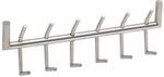 Wandgarderobe Metall Silber 60x19x10 cm Design Flurgarderobe Stahl