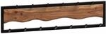 Wandgarderobe Akazie Massivholz / Metall 80x20x8 cm