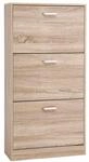 Schuhschrank 3 Klappen Holzoptik
