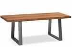 Couchtisch 120x60x46 cm Akazie Massivholz / Metall Baumkante