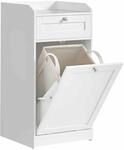 Badezimmerschrank mit W&auml;schekorb 40 x 40 x 80,2 cm