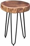 Massivholz Akazie Beistelltisch BAGLI 35 x 35 cm Wohnzimmertisch Massiv Anstelltisch