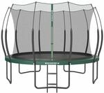 Trampolin &Oslash; 366 cm mit Rei&szlig;verschluss dschungelgr&uuml;n