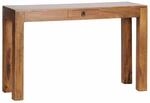 Konsolentisch MUMBAI Massivholz Sheesham Konsole mit 1 Schublade Schreibtisch 120 x