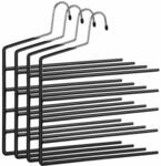 Mehrfach-Kleiderb&uuml;gel 4er Set Schwarz