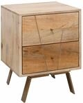 Nachtkonsole SIKAR 40x56x40cm Mango Massivholz Nachtschrank Hoch