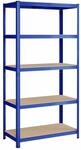 Lagerregal 200 x 100 x 50 cm blau