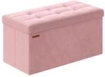 Sitzbank mit Stauraum bis 300 kg belastbar pastellrosa
