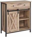K&uuml;chenschrank mit Schiebet&uuml;r 30 x 70 x 80 cm Landhausstil