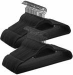 Kleiderb&uuml;gel 50er Set 43,5 cm lang schwarz