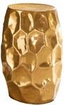 Beistelltisch 30x47x30cm Aluminium Gold Dekotisch orientalisch rund