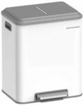 M&uuml;lltrennsystem 2 F&auml;cher f&uuml;r Recycling und Restm&uuml;ll wolkenwei&szlig;