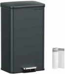 M&uuml;lleimer K&uuml;che mit Deckel 40 Liter anthrazitgrau
