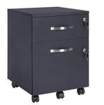 Abschlie&szlig;barer Rollcontainer Schwarz