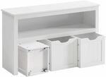 Spielzeugschrank f&uuml;r Kinderzimmer Wei&szlig;