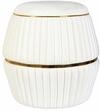 Hocker Doric 225 Taupe / Gold
