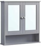 Spiegelschrank Wandmontage taubengrau