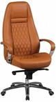 B&uuml;rostuhl AUSTIN Echt-Leder Caramel Schreibtischstuhl 120KG Chefsessel hohe