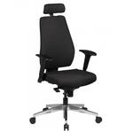 B&uuml;rostuhl SPM1.279 Schreibtischstuhl Stoff Schwarz Chefsessel Modern