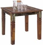 Esszimmertisch KALKUTTA 80 x 80 x 76 cm Mango Shabby Chic Massiv-Holz