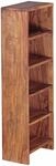 CD Regal MUMBAI Massivholz Sheesham Standregal 90 cm hoch CD-Aufbewahrung 5 F&auml;cher