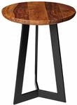 Beistelltisch 35 x 45 x 35 cm WL5.664 Sheesham Holz Metall Couchtisch
